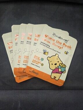 The Crème Shop Winnie the Pooh Relax Honey Moisturizing Sheet Mask 6pc